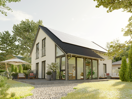 Modernes Massivhaus Bodensee 129 mit Wintergarten – familienfreundliches Wohnen mit viel Licht und Raum.