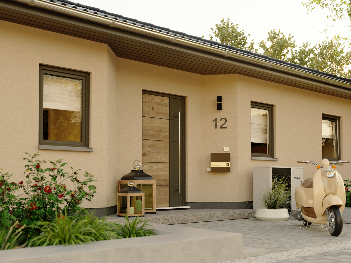 Der Winkelbungalow 108 von Town & Country Haus mit großzügiger Terrasse, Garten und ebenerdigem Wohnkonzept in moderner Bauweise